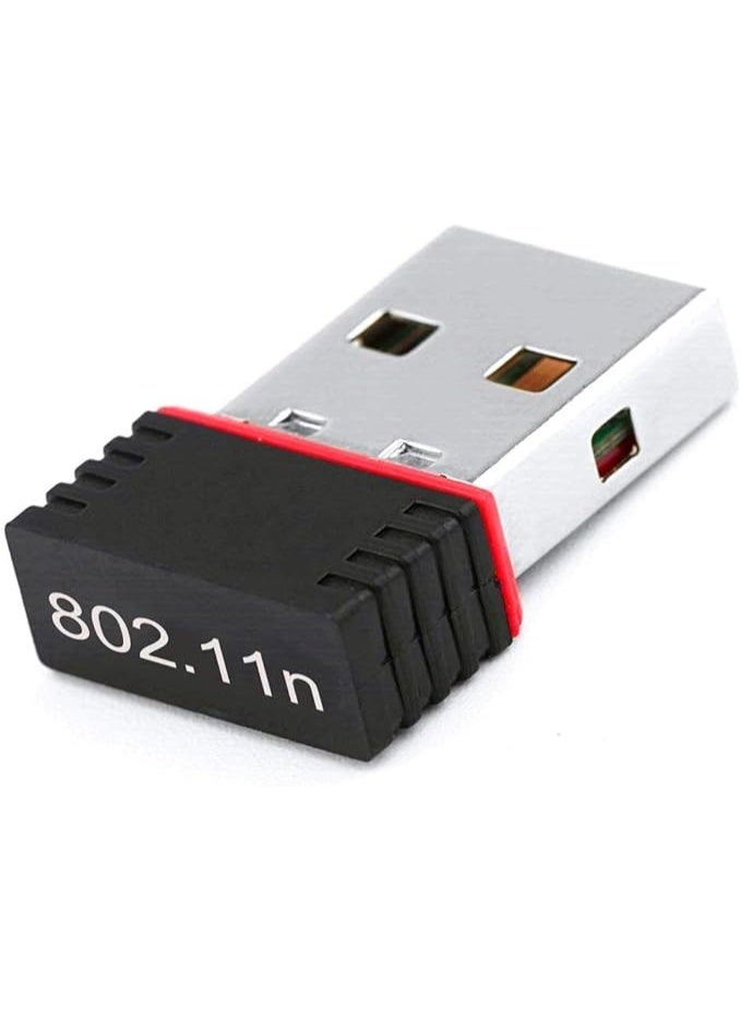 محول واي فاي USB 150 ميجابت/ثانية، محول بطاقة شبكة لاسلكية، واي فاي دونجل للكمبيوتر، والكمبيوتر المحمول بنظام تشغيل ويندوز 10، 8،7، راسبيراي بي اي/ بي اي 2 - Image 1